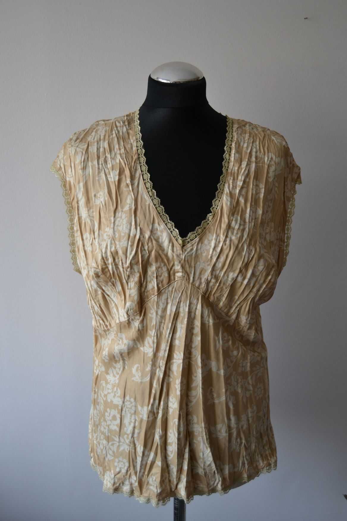 Marks&Spencer satynowa bluzka r. 48