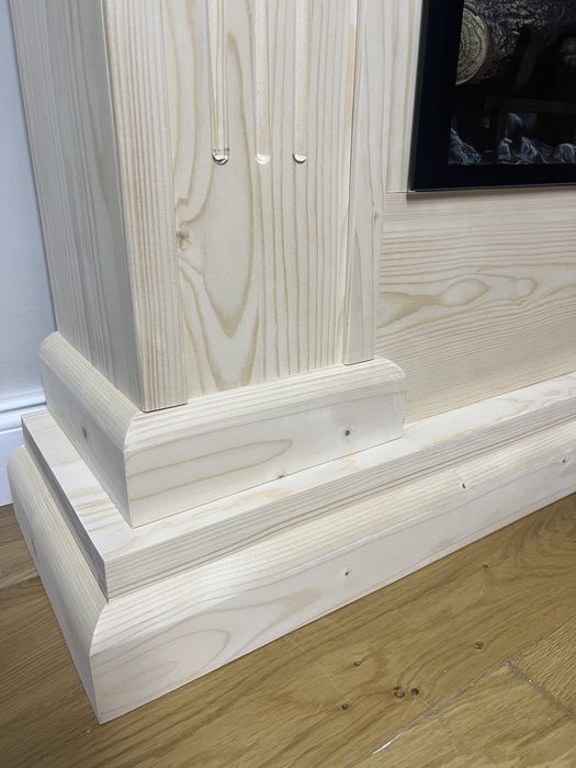 Kominek z DREWNA wkład elektryczny Dimplex eko boho rustic Wonder/LS