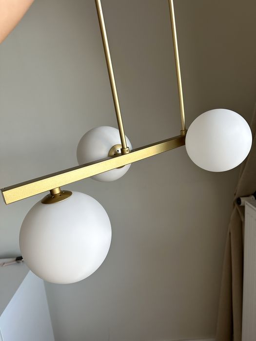 Lampa wisząca sufitowa Candellux złota kule mosiądz 4xG9 Kama