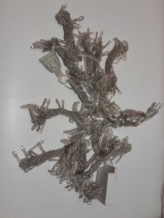 Гірлянда штора 2х2 м, 144 led, теплий білий, 220В в розетку (гирлянда)