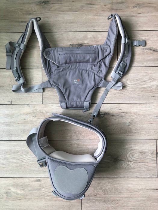 Хіпсіт Love carry baby carrier 6 в 1 сірого кольору.