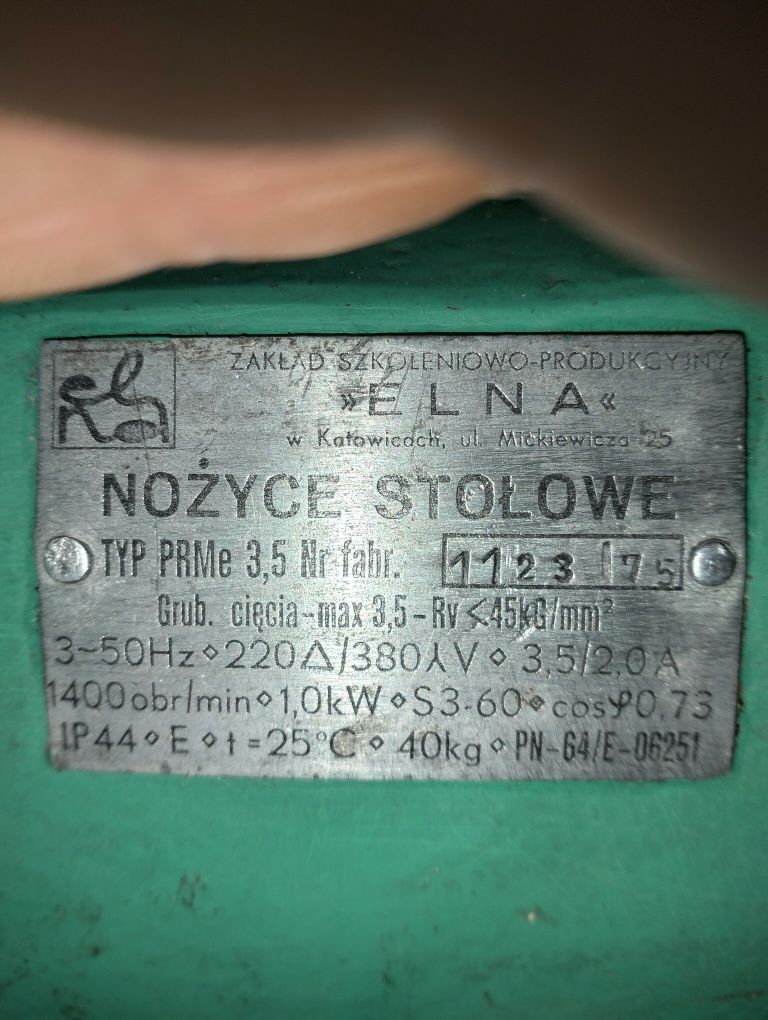 Nożyce do blachy