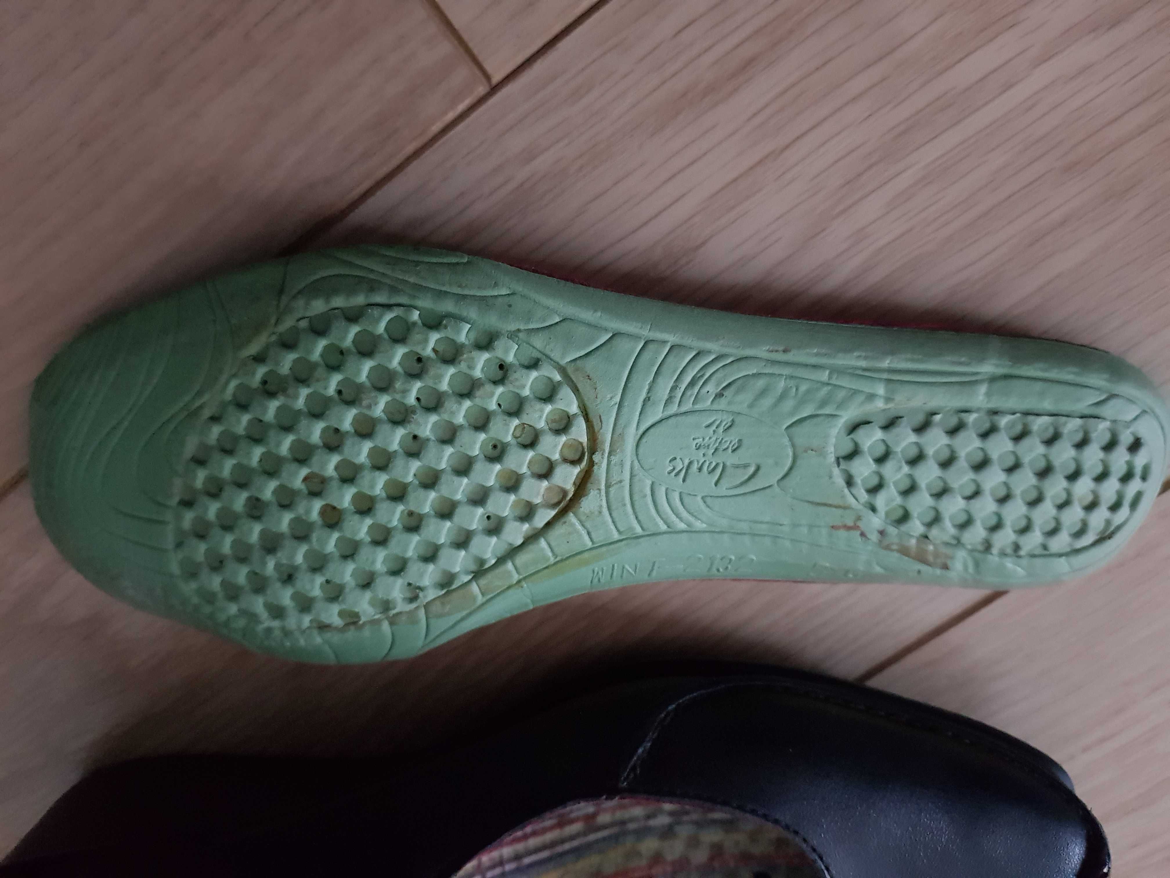 Clarks active air czółenka Mary Jane koturn - r. 40 stan bardzo dobry