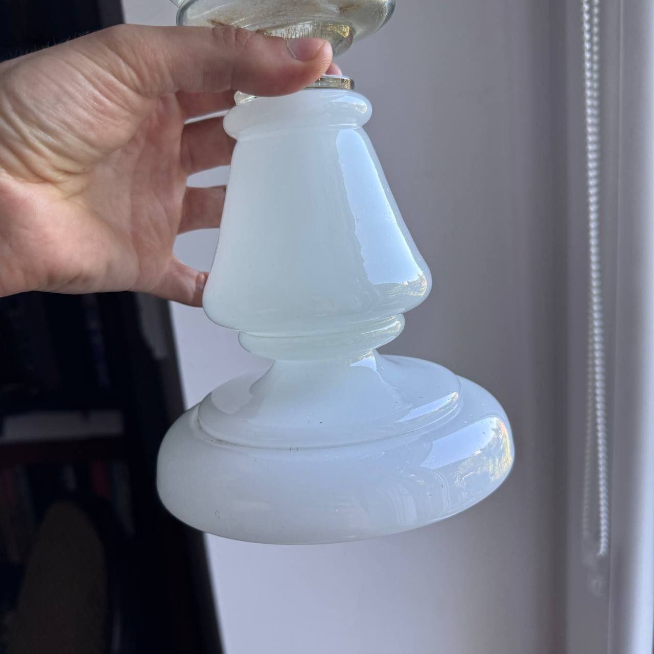 Lampa naftowa Szklana PKP XIX pocz XX wieku