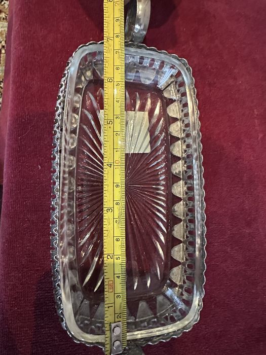 Вінтажна скляна горішниця/цукерниця