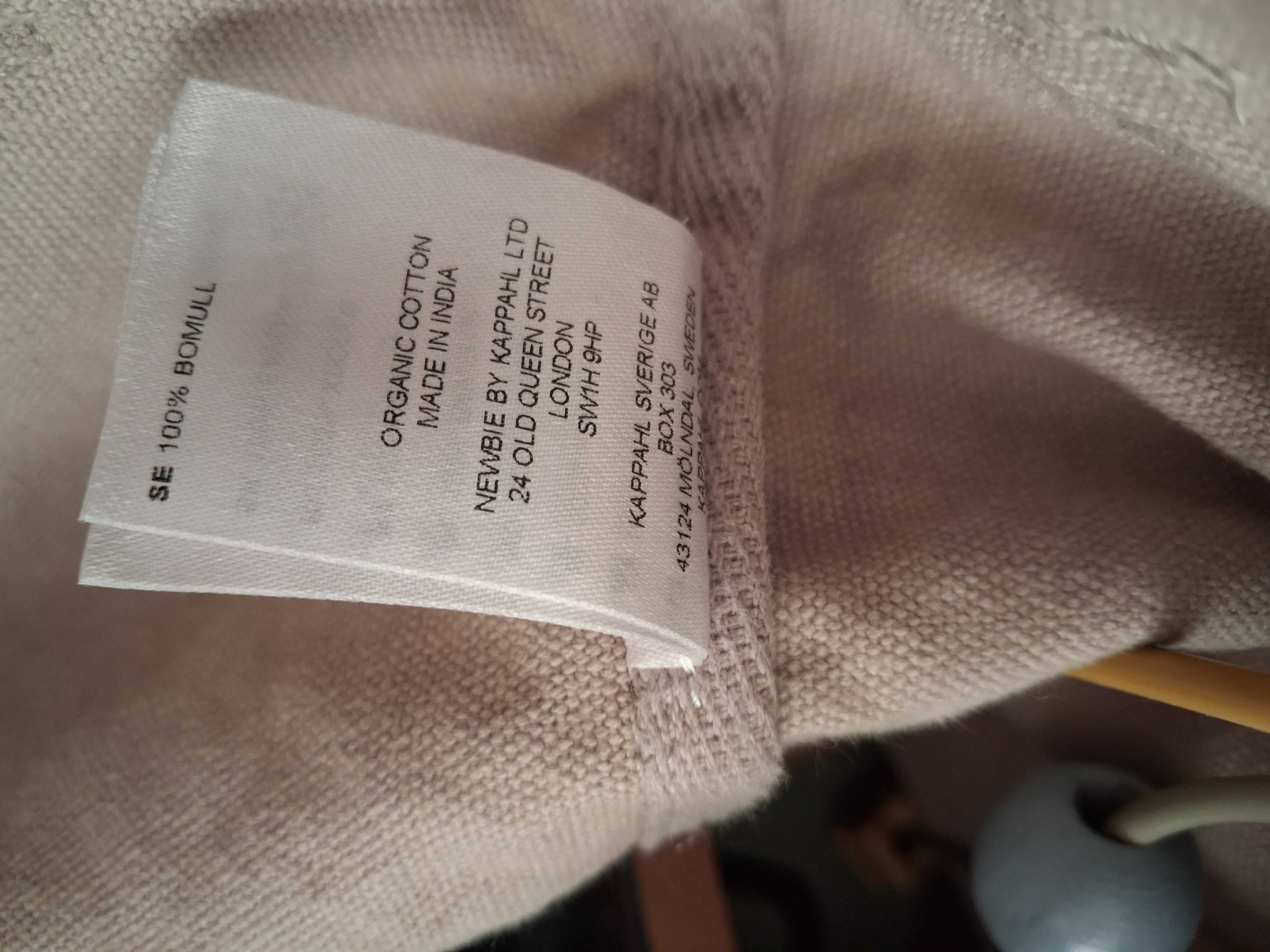 kosz na zabawki Newbie bawełna organiczna króliczek beż