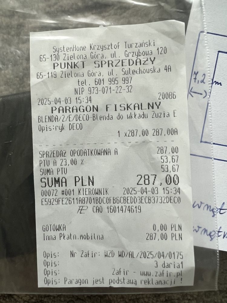Ramka stalowa Blenda do wkladu kominkowego DECO Zuzia/Eryk