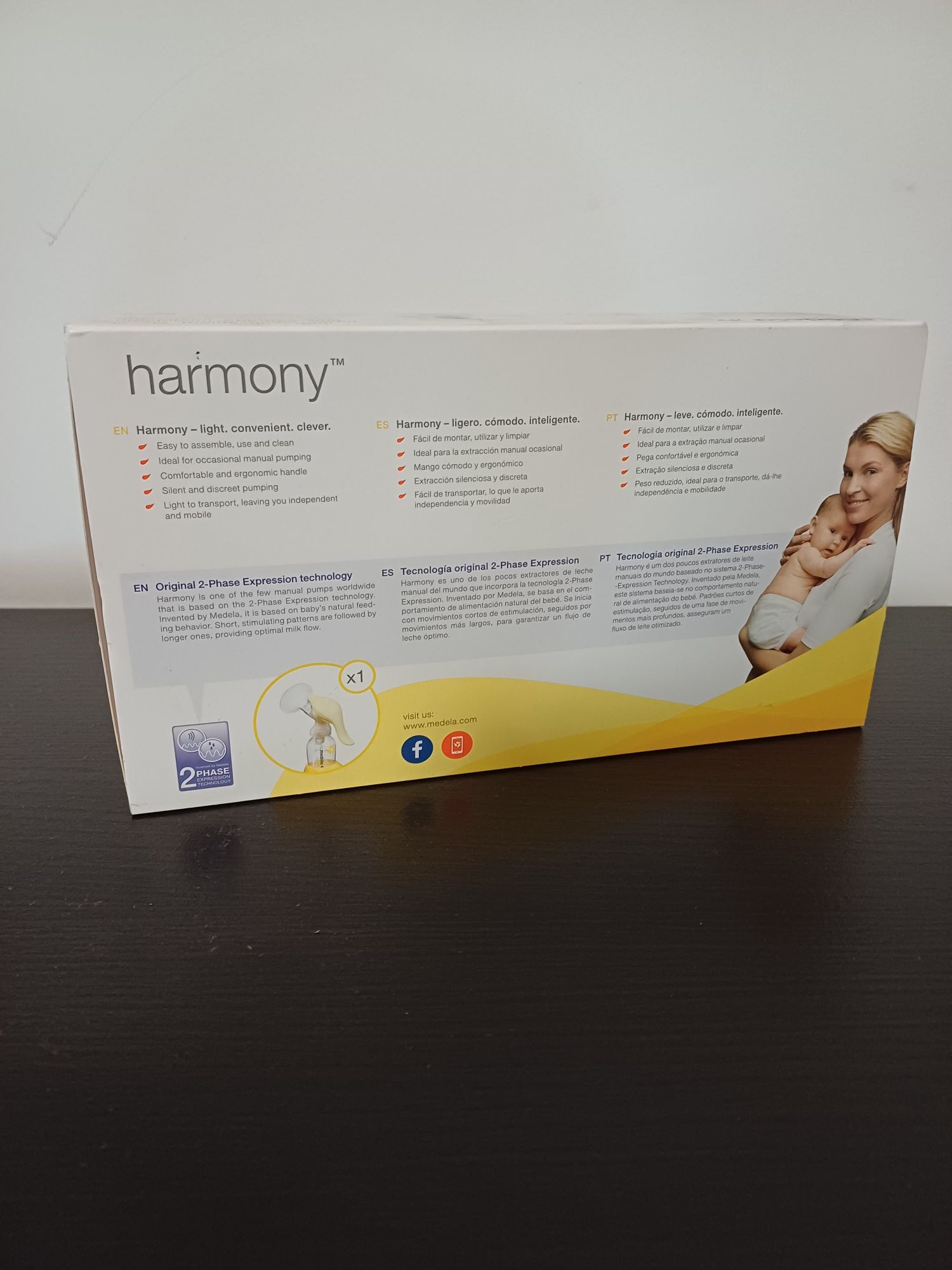 Extrator de leite materno manual Medela harmony - Novo