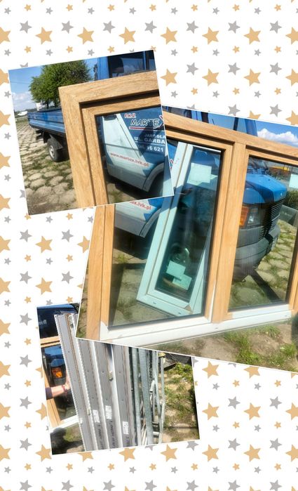 OKNA PVC 3 szybowe Turner Oak