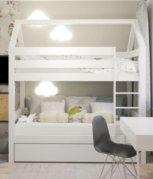 Łóżko Piętrowe PAWEŁ i GAWEŁ z szufladą -Agata meble