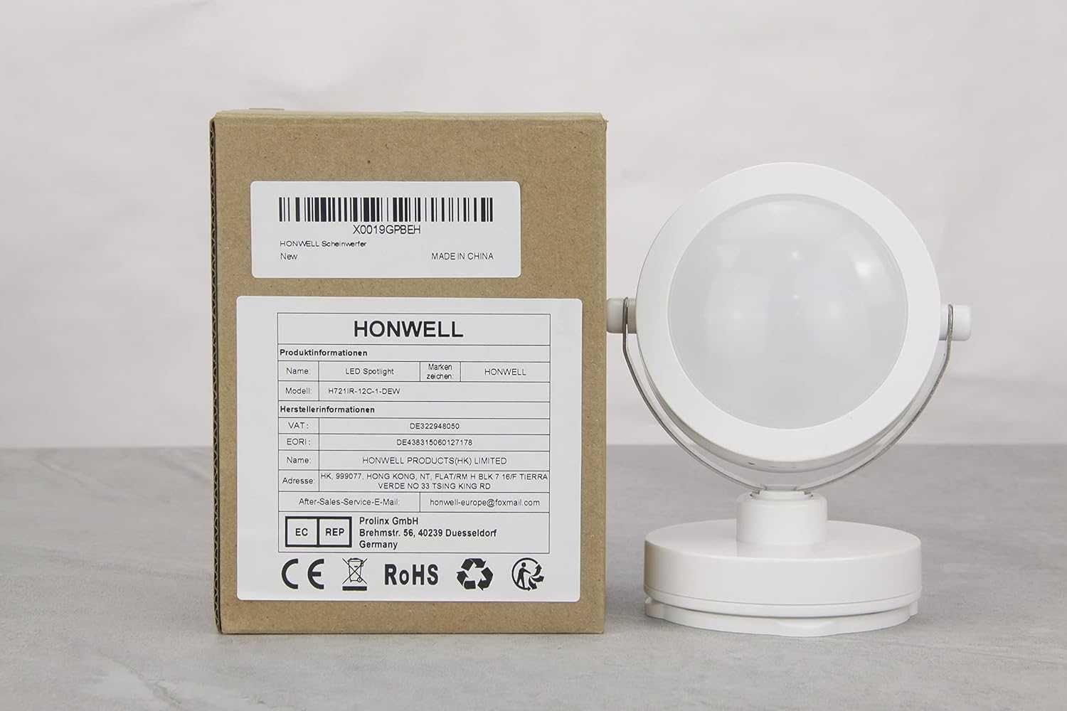 HONWELL Bezprzewodowa lampa punktowa LED, reflektor sufitowy