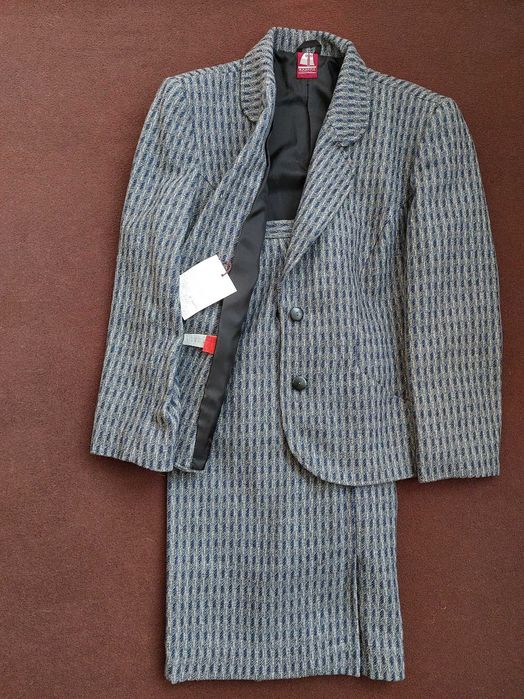 Костюм жіночий, піджак+спідниця, діловий, шерсть, НОВИЙ