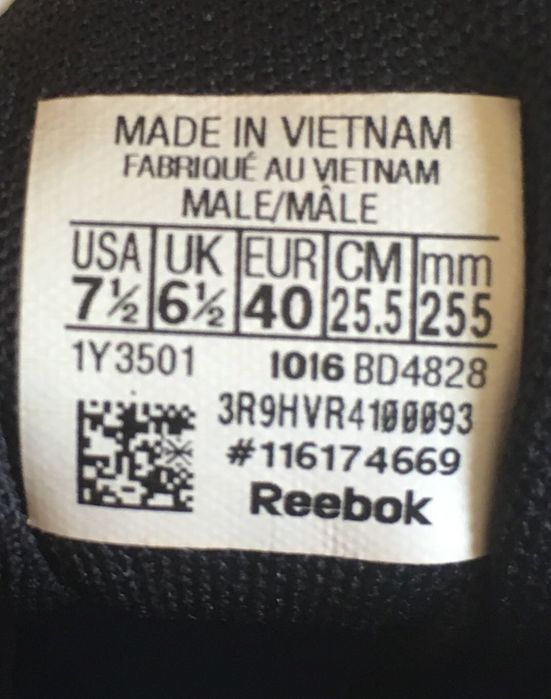 Ténis sapatilhas Reebok