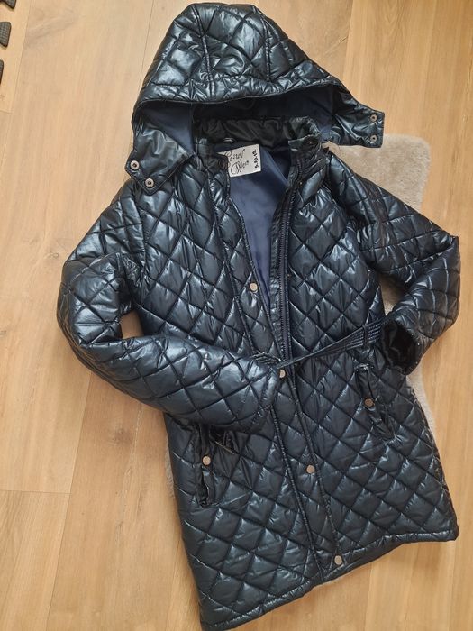 Kurtka pikowana 164 dziewczęca 5.10.15 przejsciowa granat