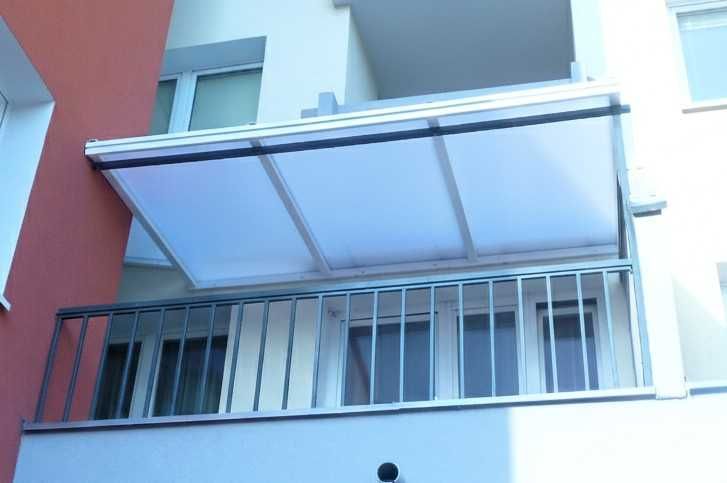 Daszek na balkon, Zadaszenie nad drzwi, Wiatrołap aluminiowy 3x2m dach