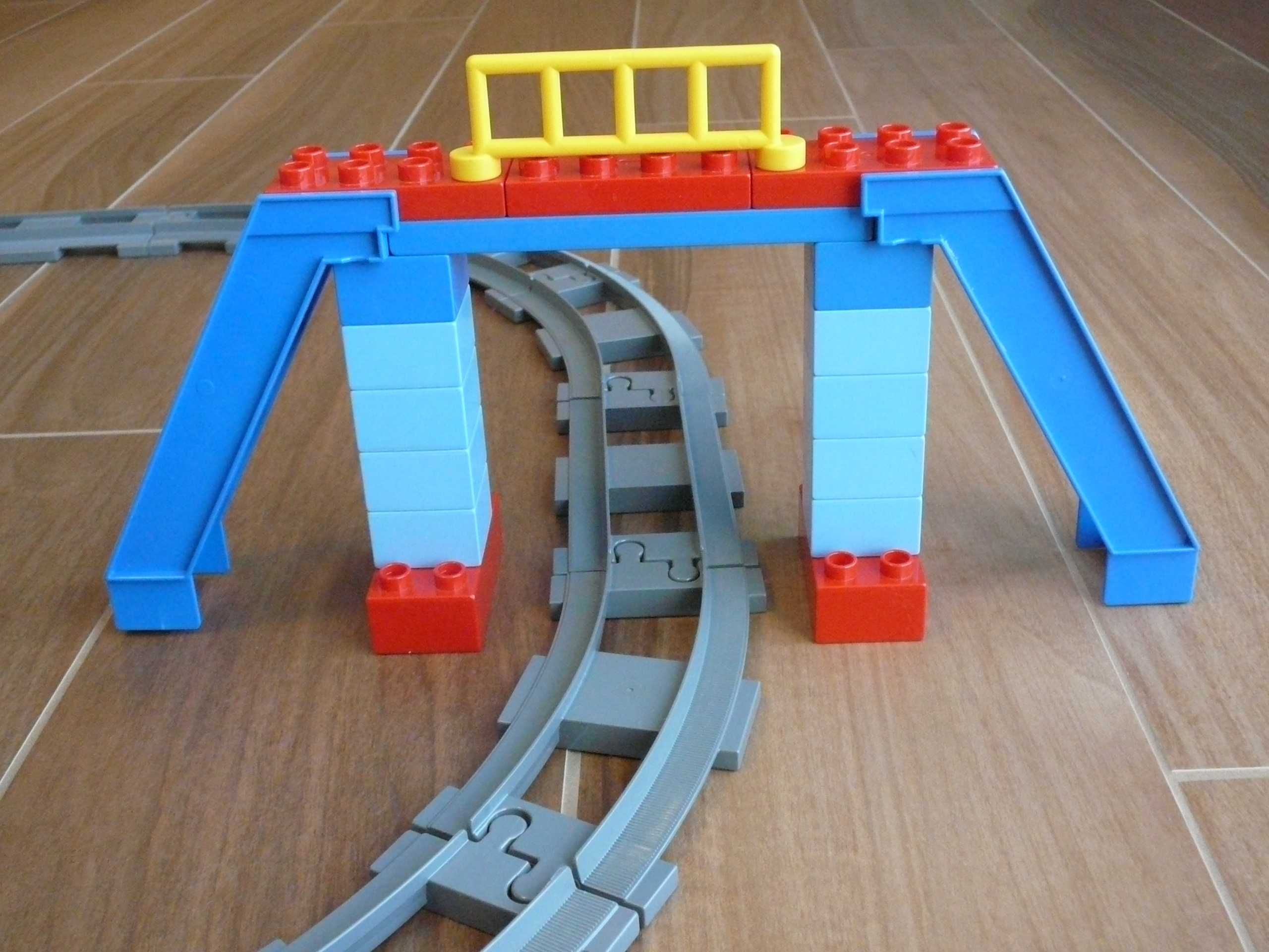 Duży zestaw Lego Duplo pociąg (5608+5609+3774+3775)