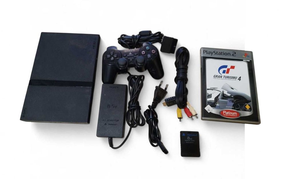Konsola PS2 Slim Pełny Zestaw