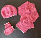 Conjunto cachecol, gorro, luvas