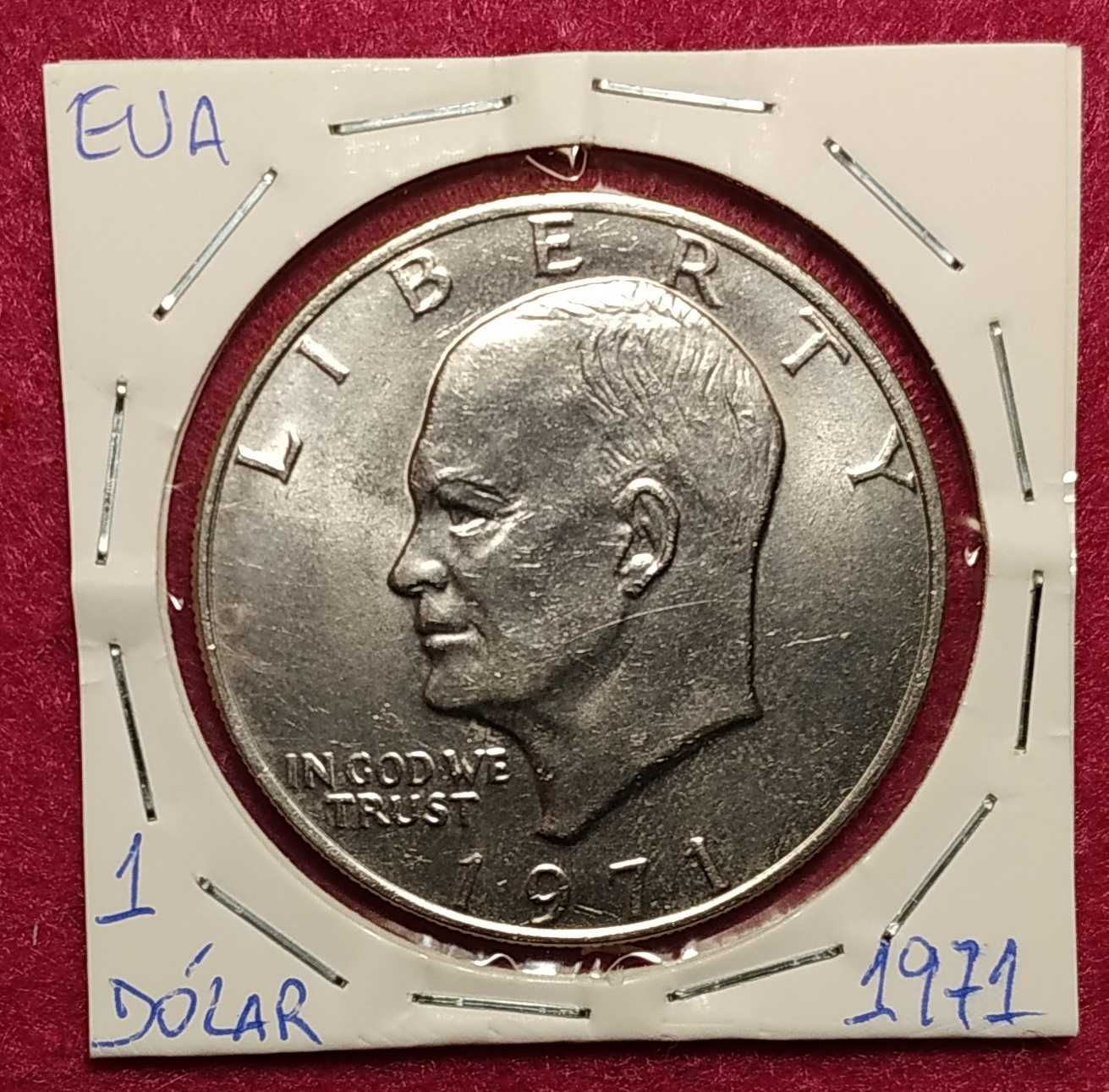 EUA - moeda de 1 dólar de 1971