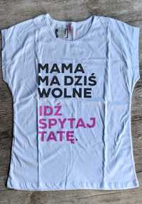 T-shirt z nadrukiem rozmM