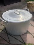Garnek aluminiowy prl nowy