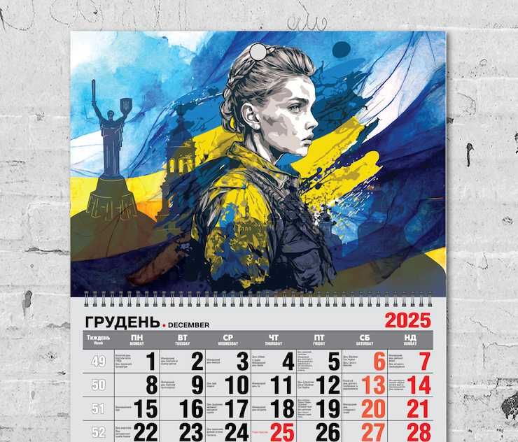 Календар настінний на 2026 рік -"Слава Україні" №2