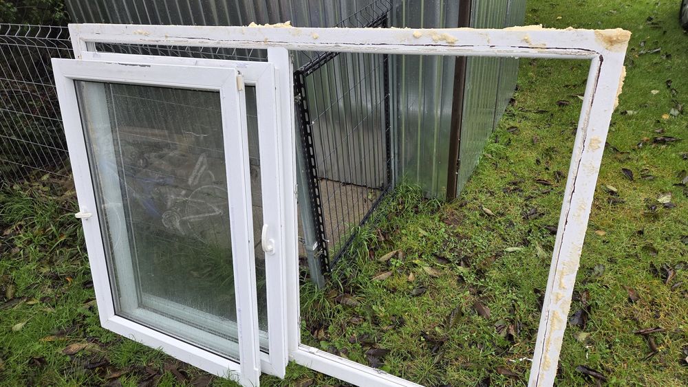 Okno PCV po demontażu,  sprawne, 200x135.