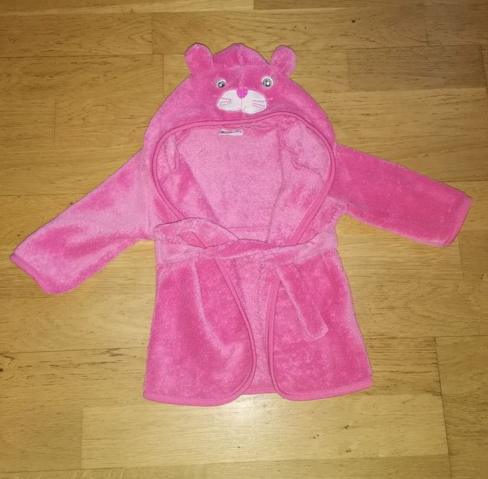Szlafroczek różowa pantera 6/9 miesięcy