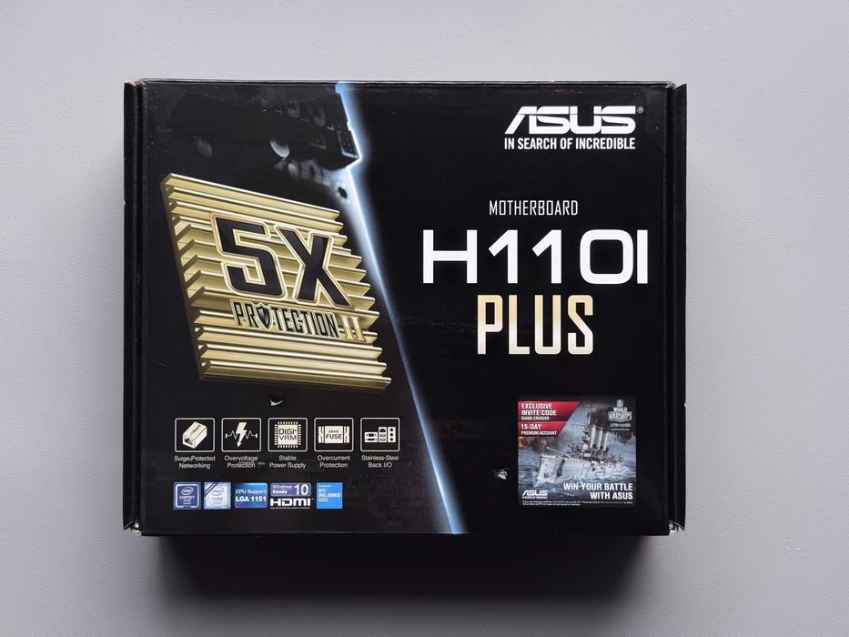 ASUS H110I-PLUS ITX + i5-6600 + 8GB DDR4 + Corsair CX450M