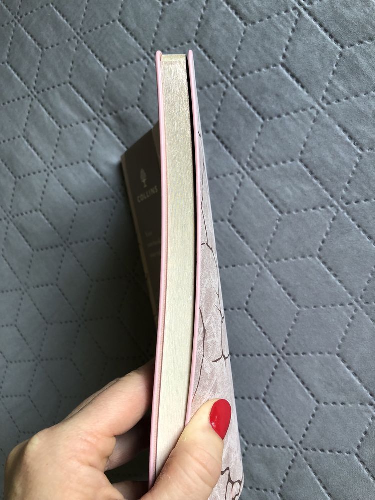 477. Nowy zeszyt/ruled notebook Collins. A5. Pudrowy róż ze złotem