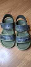 Sandały sandałki chłopięce 26 zielone khaki moro gumowe jak crocs