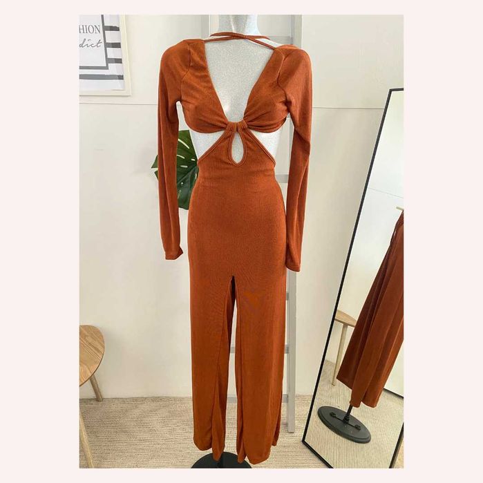 Jumpsuit Calça Branco Variado