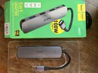 USB-ХАБ HOCO HB27 TYPE-C HDTV metallic gray