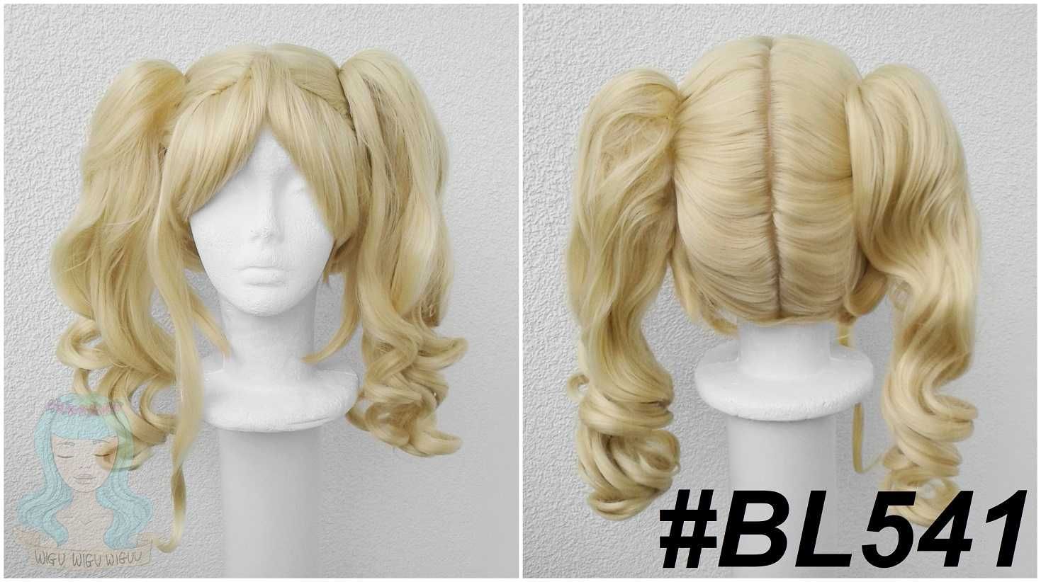 Lizzy Kuroshitsuji peruka blond żółta z kitkami lokowana cosplay wig