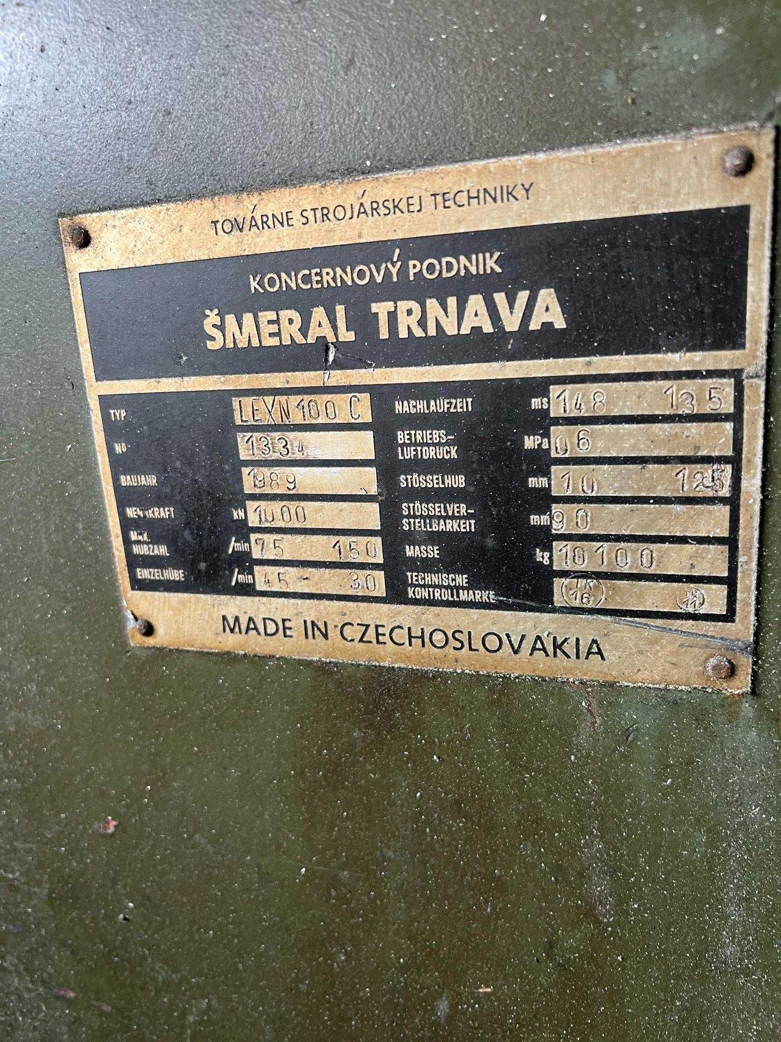 Prasa mimośrodowa Smeral Trnava LEXN 100 C REZERWACJA