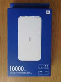 Powerbank XIAOMI Redmi (10000 mAh - 2 USB - USB-C - MicroUSB - Branco)