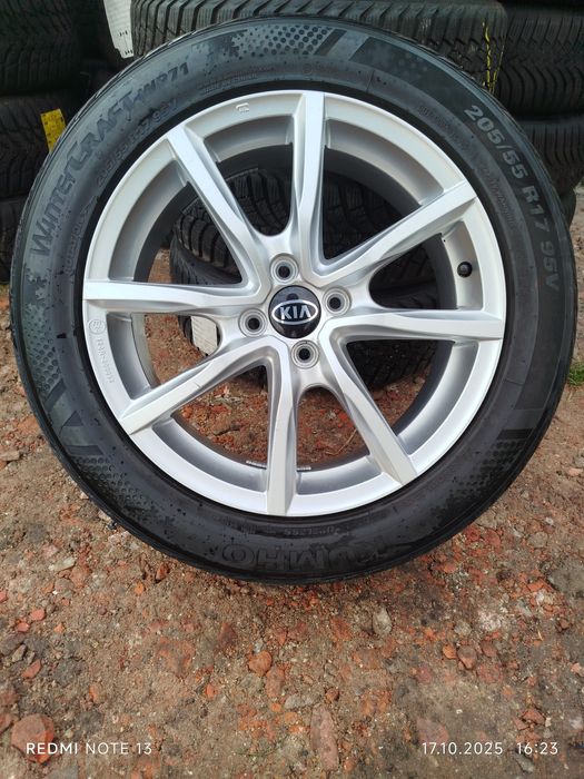Koła Stalowe KIA STONIC 6,5Jx17(4x100,ET49)+Opony KUMHO 205/55R/17 95V