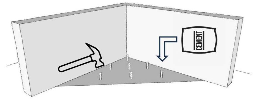 Schody do basenu narożne prefabrykowane, 4 stopnie, wysokość 120 cm
