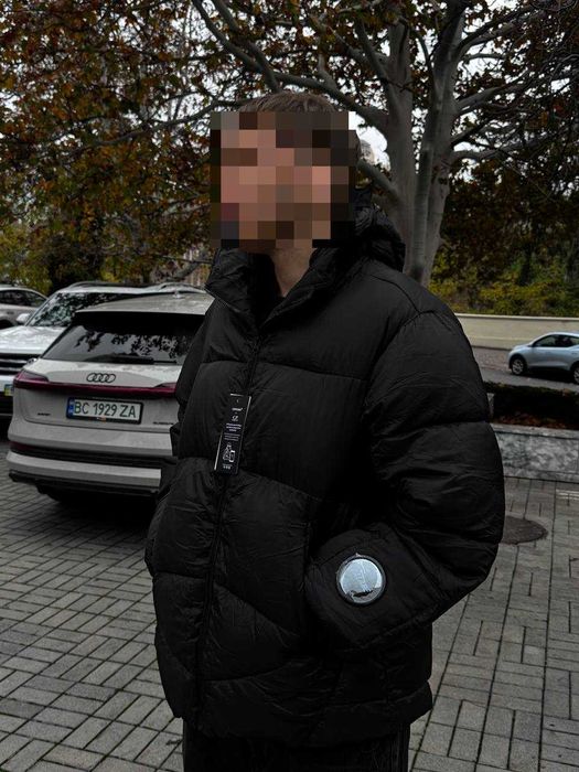 Зимовий чоловічий пуховик c.p. company/palace down jacket