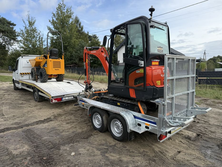 Auto Wywrotka  koparka wiertnica wozidlo wynajem transport pod dom