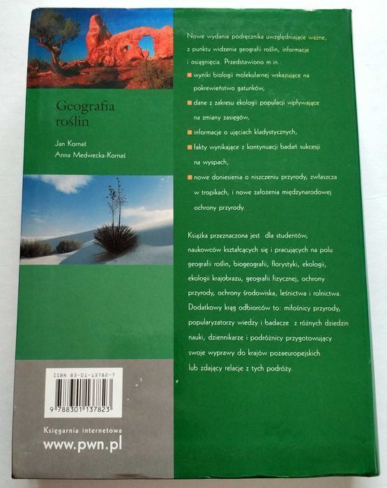 GEOGRAFIA ROŚLIN, Jan Kornaś, Anna Medwecka-Kornaś, UNIKAT!