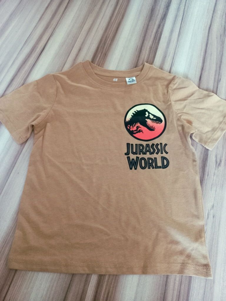 Koszulka HM tshirt bluzka zestaw dinozaury 98/104