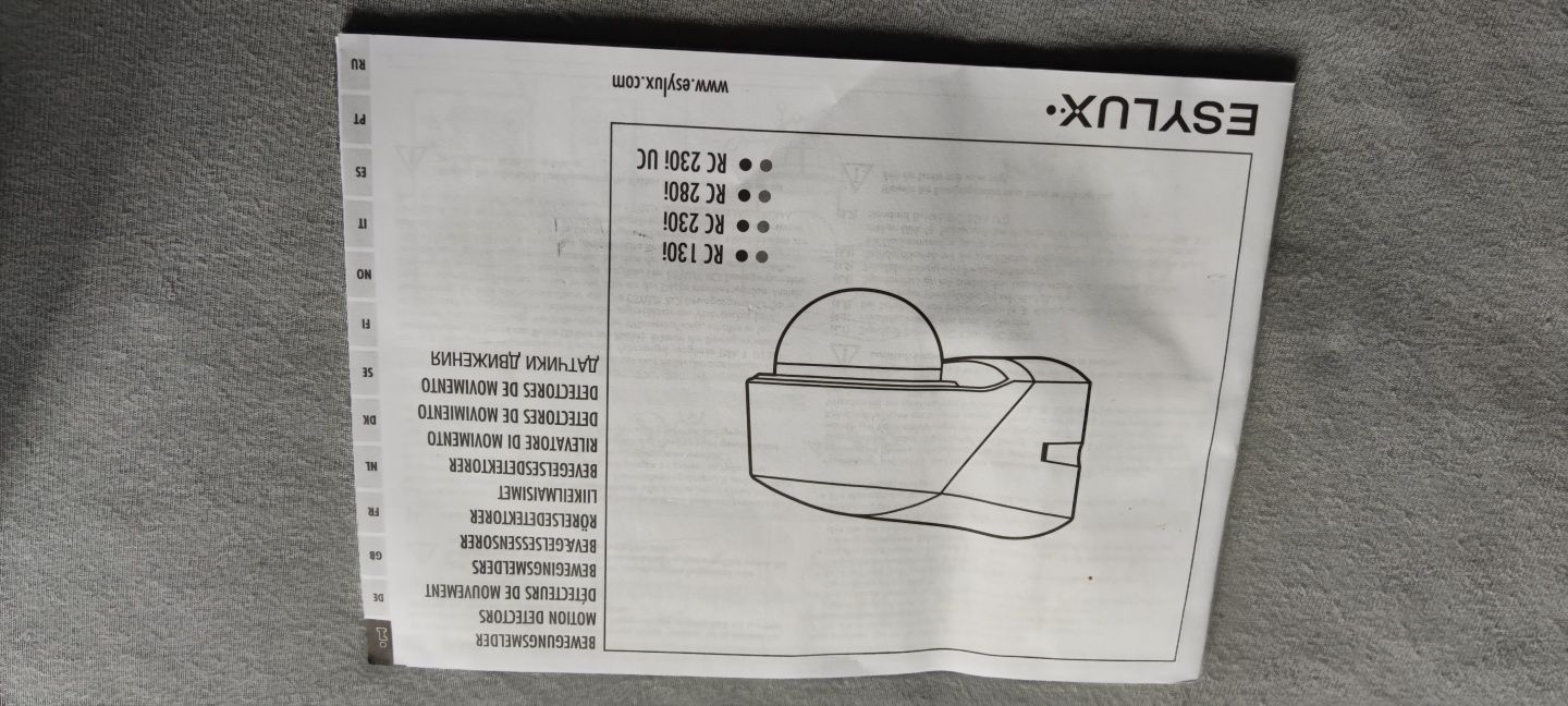 Czujnik ruchu Esylux RC280i nadtynkowy biały