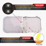 Lampa LED 12-30V Sufitowa z Włącznikiem do Kampera Przyczepy 2 sztuki