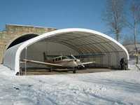 Hala namiotowa łukowa 13x14x6 m  magazyn konstrukcja hangar samolot