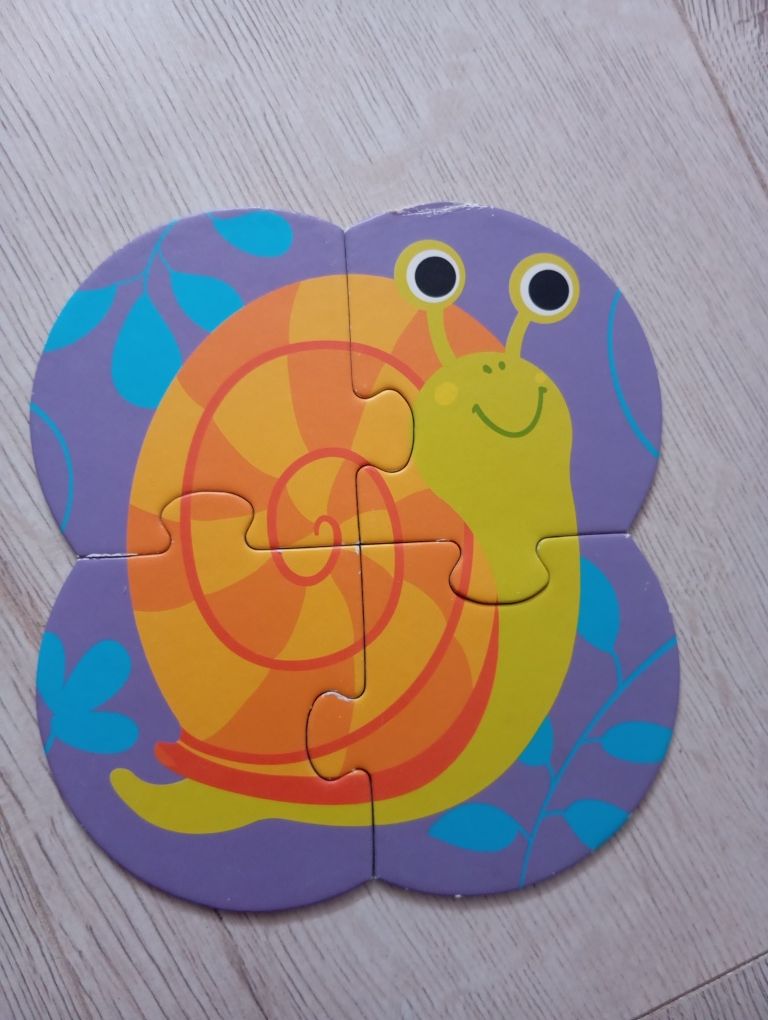 Puzzle 4w1 Układam robaczki 2+ Czu Czu