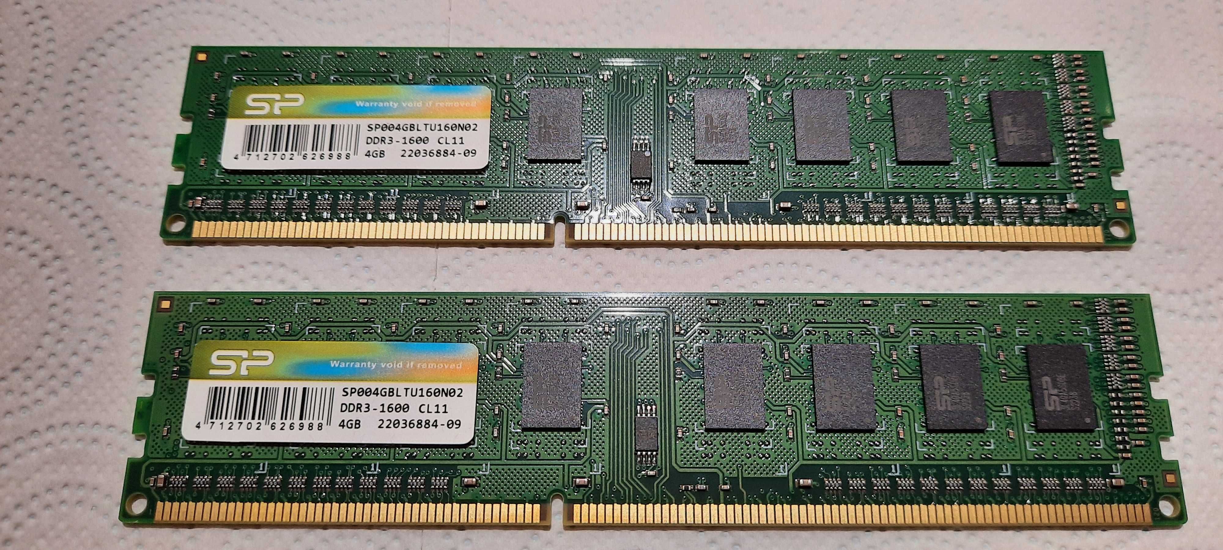 Pamięć RAM DDR3 SILICON POWER - zestaw 2x 4GB - Nowa