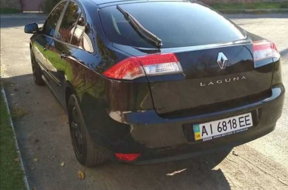 Renault Laguna lll 2008 1.5dci 6ст мех кожа чёрная на чёрном