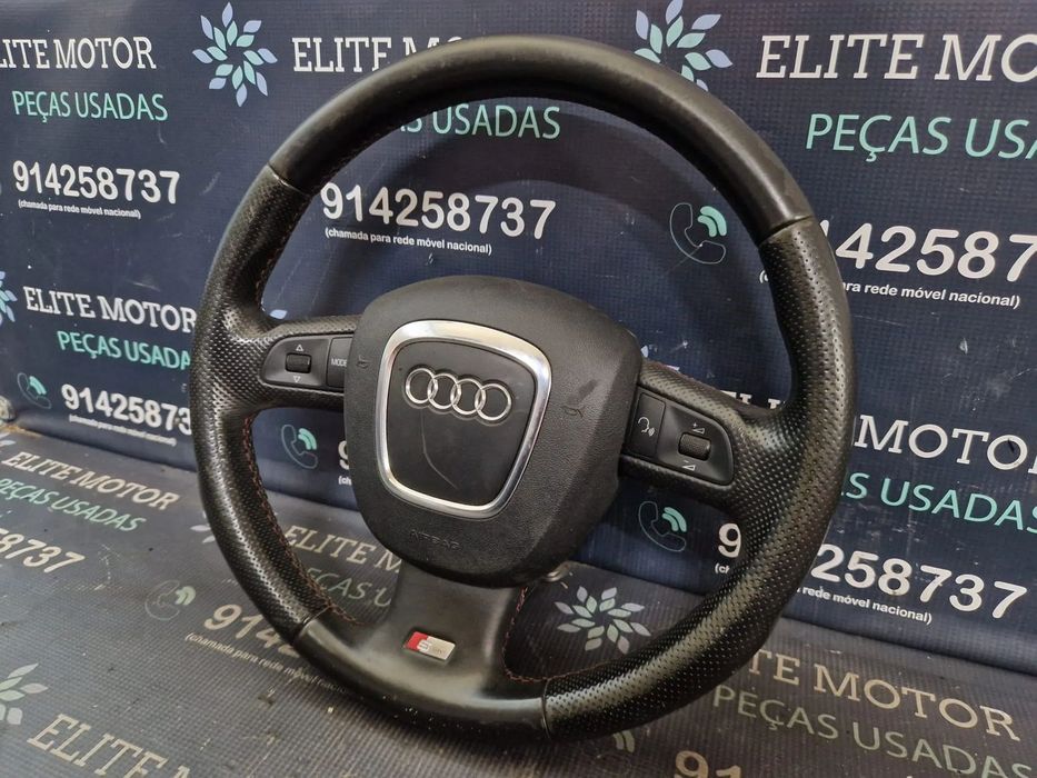 Volante usado pele com airbag AUDI A6 C6 S-LINE