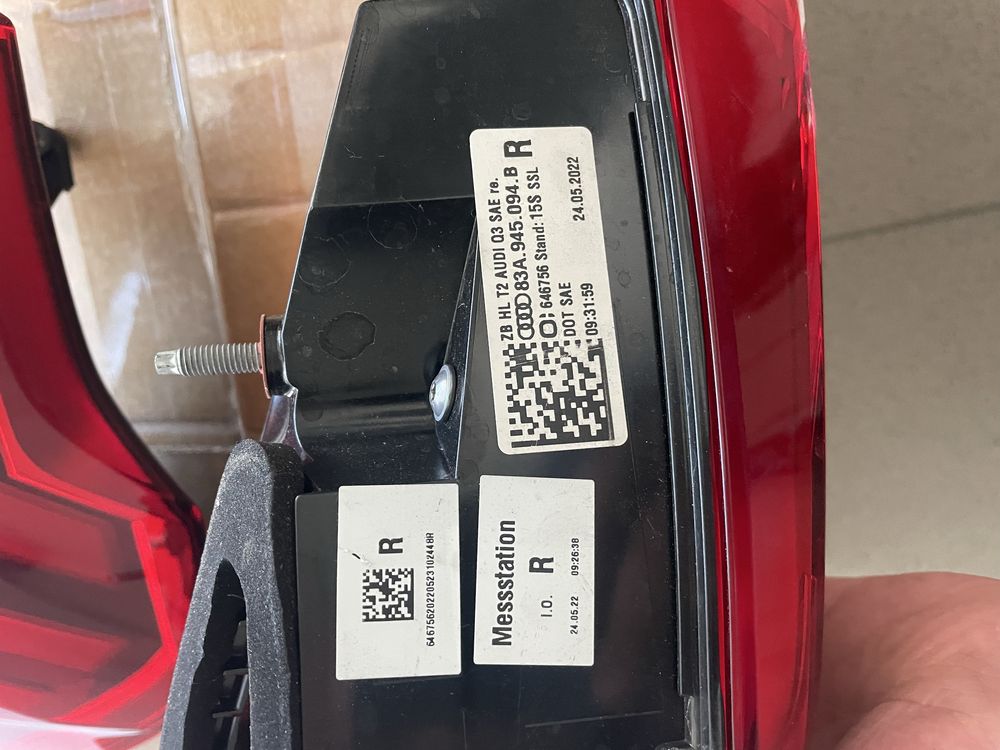 Задні фонарі стопи Audi Q3 рест led США